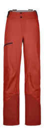 Pantalon de Ski Ortovox Femme 3L Ortler Pants Sunset Orange