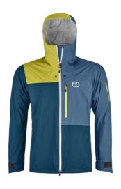 Veste de Ski Ortovox Homme 3L Ortler Jacket Petrol Blue
