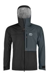 Skijacke Ortovox 3L Ortler Jacket Herren Black Raven