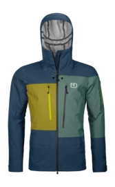Ski Jacket Ortovox Men 3L Deep Shell Jacket Deep Ocean