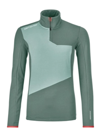 Sweatjacke Ortovox Fleece Light Zip Neck Damen Arctic Grey