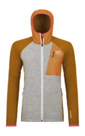 Zip Sweatshirt Ortovox Women Fleece Gp Classic Knit Hoody Autumn Leaves