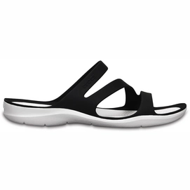 Pantoletten Crocs Swiftwater Sandal Schwarz / Weiß Damen-Schuhgröße 34 - 35