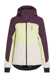 Veste de Ski O'Neill Femme Carbonite Aubergine Colour Block