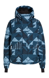 Ski Jacket O'Neill Women Z.E.N. Puffer Hybrid Blue Triangle Ikat