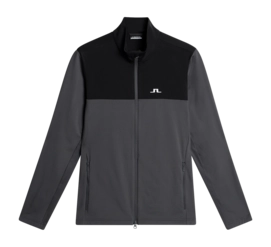 Sweatjacke J.Lindeberg Banks Mid Layer Herren Asphalt / Black