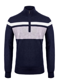 Pull KJUS Men Rayure HZ Deep Space
