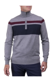 Pull KJUS Men Stripe HZ Pewter