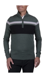 Pull KJUS Men Stripe HZ Green Smoke