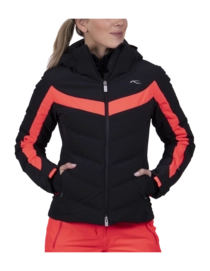 Jacket KJUS Women Momentum Black/Hibiscus