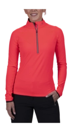 Pull de Ski KJUS Femme Trace 2.0 Midlayer HZ Hibiscus