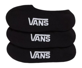 Socks Vans Men Classic No Show Colors Black (3 pack)