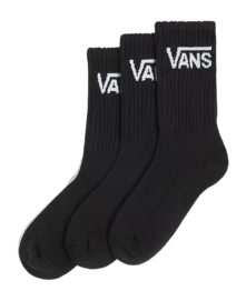 Sok Vans Kids Classic Vans Crew Sock Rox Black (3 pack)