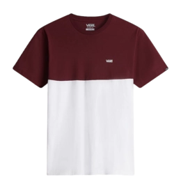 T-Shirt Vans Colorblock Tee Herren White/Port Royale