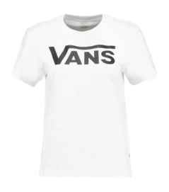 T-Shirt Vans Flying V Crew Tee Damen Flying V White