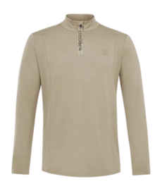 Ski Sweatshirt Protest Men Rewill 1/4 Zip Active Top Bamboo Beige