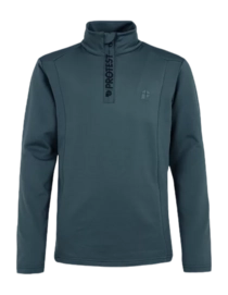 Pull de Ski Protest Garçon Rewillowy Jr 1/4 Zip Actif Yale Blue