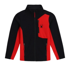 Fleece Jacket Spyder Boys Bandit Black