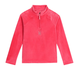 Skipully Spyder Girls Shimmer Bug Half Zip Prism Pink