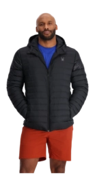 Jacket Spyder Men Zenith Hooded Down Black