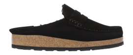 Klomp Birkenstock Men Naples Shearling Natural Leather Oiled Black Narrow