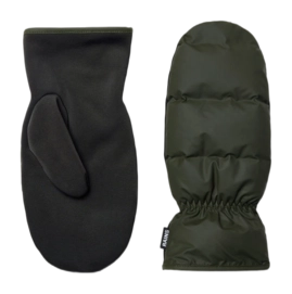 Want RAINS Unisex Lohja Puffer Mittens Green