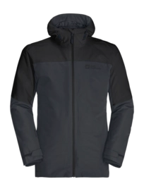 Veste Jack Wolfskin Homme Glaabach 3 In 1 Black 6001