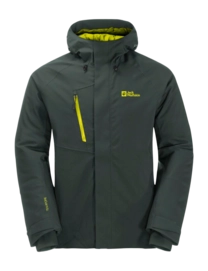 Jacke Jack Wolfskin Troposphere Insulated Jacket M Herren Black / Neon Yellow