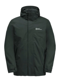 Veste Jack Wolfskin Homme Luntal 3 In 1 Black Olive