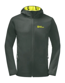 Jacke Jack Wolfskin Bornberg Hoody M Herren Dark Olive / Firefly