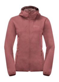 Veste Jack Wolfskin Femme Windhain Hoody Red Ochre