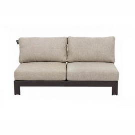Lounge-Set Applebee Sticks & More Lounge Sofa 144 Aluminium Taupe Natural Oak