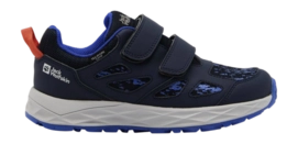 Chaussures de Randonnée Jack Wolfskin Enfant Woodland 2 Texapore Low Velcro Night Blue
