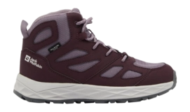 Wanderschuhe Jack Wolfskin Woodland 2 Texapore Mid Kinder Boysenberry