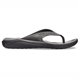 Slipper Crocs LiteRide Flip Black Slate Grey-Schoenmaat 48 - 49