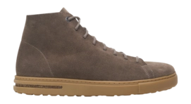 Sneaker Birkenstock Women Bend Mid Decon Nubuck Leather Concrete Gray Narrow