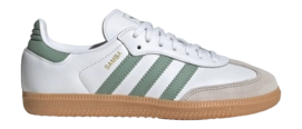 adidas Kids Samba OG Ftwr White / Silver Green / Gum 3