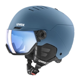 Skihelm Uvex Wanted visor Stone Blue Matt