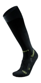 Laufsocken UYN Herren Run Compression One Socks Black/Grey/Lime