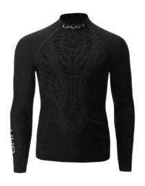 Undershirt UYN Men Elevatyon Biomorph Uw Shirt Long Sleeve Turtle Neck Black