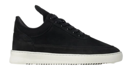 Filling Pieces Men Low Top Ripple Nubuck Black