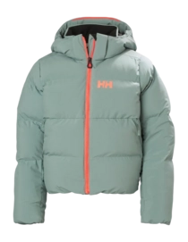 Ski Jacket Helly Hansen Junior Nora Short Puffy Jacket Cactus