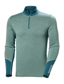 Funktionsshirt Helly Hansen Lifa Merino Midweight 1/2 Zip Herren Cactus