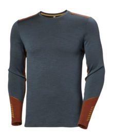 Undershirt Helly Hansen Men Lifa Merino Midweight Crew Alpine Frost