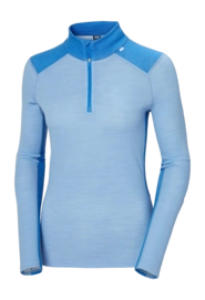 Undershirt Helly Hansen Women Lifa Merino Midweight 1/2 Zip Bright Blue