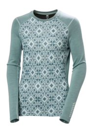 Undershirt Helly Hansen Women Lifa Merino Midweight Graphic Crew Cactus Star Pixel Aop