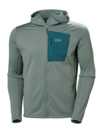 Zip Sweatshirt Helly Hansen Men Versalite Hooded Fleece Jacket Grey Cactus