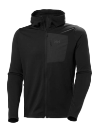 Zip Sweatshirt Helly Hansen Men Versalite Hooded Fleece Jacket Black