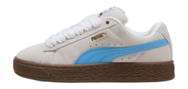 PUMA Youth Suede XL Puma White Team Light Blue