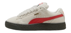 PUMA Youth Suede XL Vapor Gray Red Fire